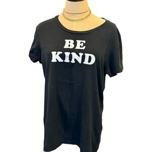 SAVAGE SEEDS "Be Kind" Black Tee T-Shirt Women size XL